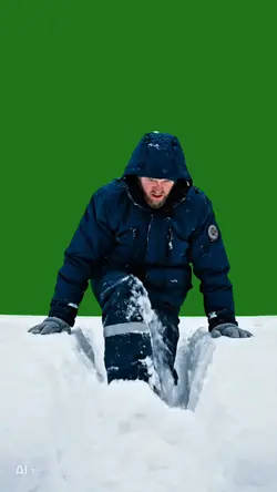 A lot of snow