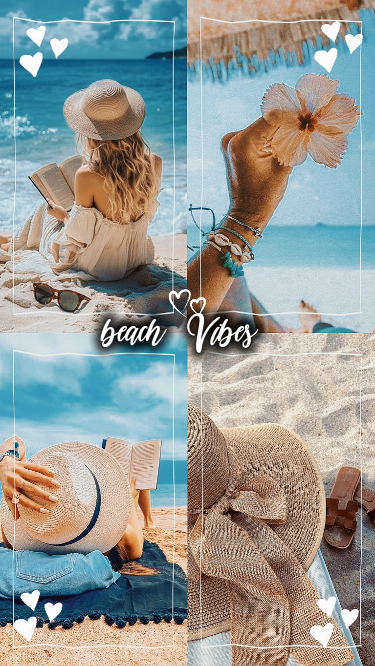 collage d'ambiance de plage 