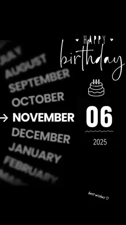 hbd 06 November 2025