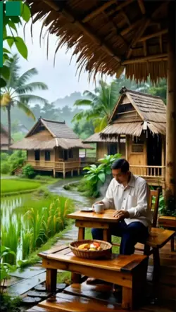 Rainy village