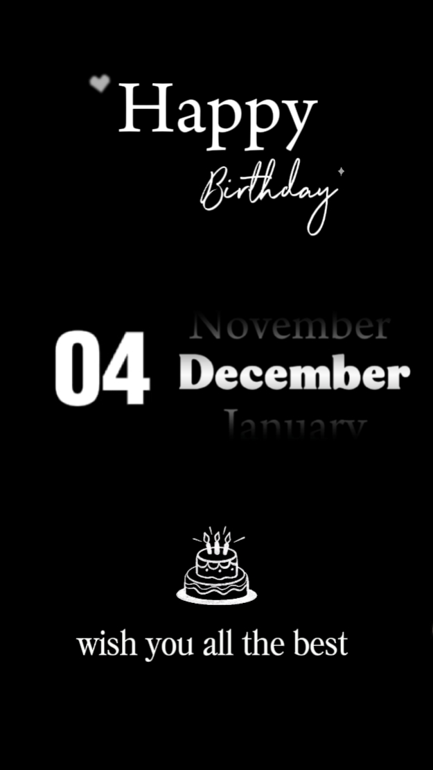 HBD 04 DECEMBER 