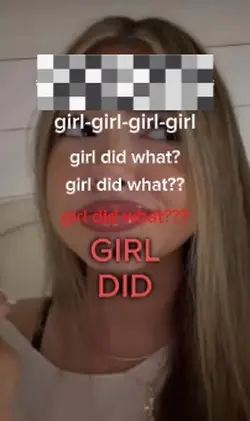Girl did what???
