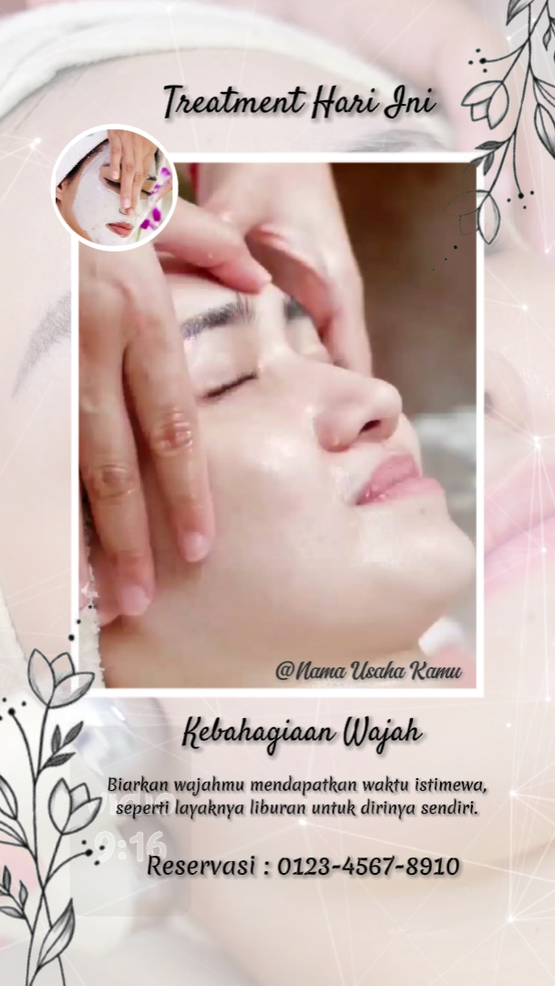 Profissional de tratamento facial