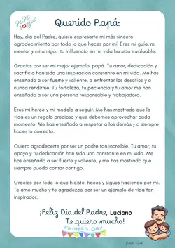 carta a papá