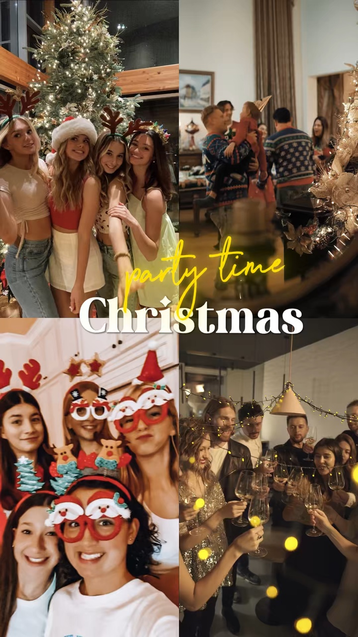 Hora da festa de natal