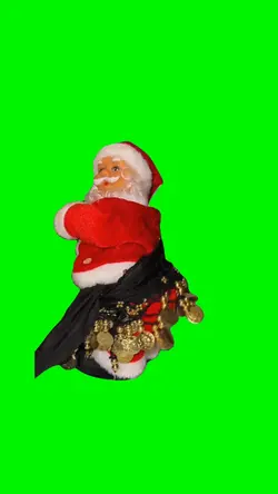 Belly dance Santa