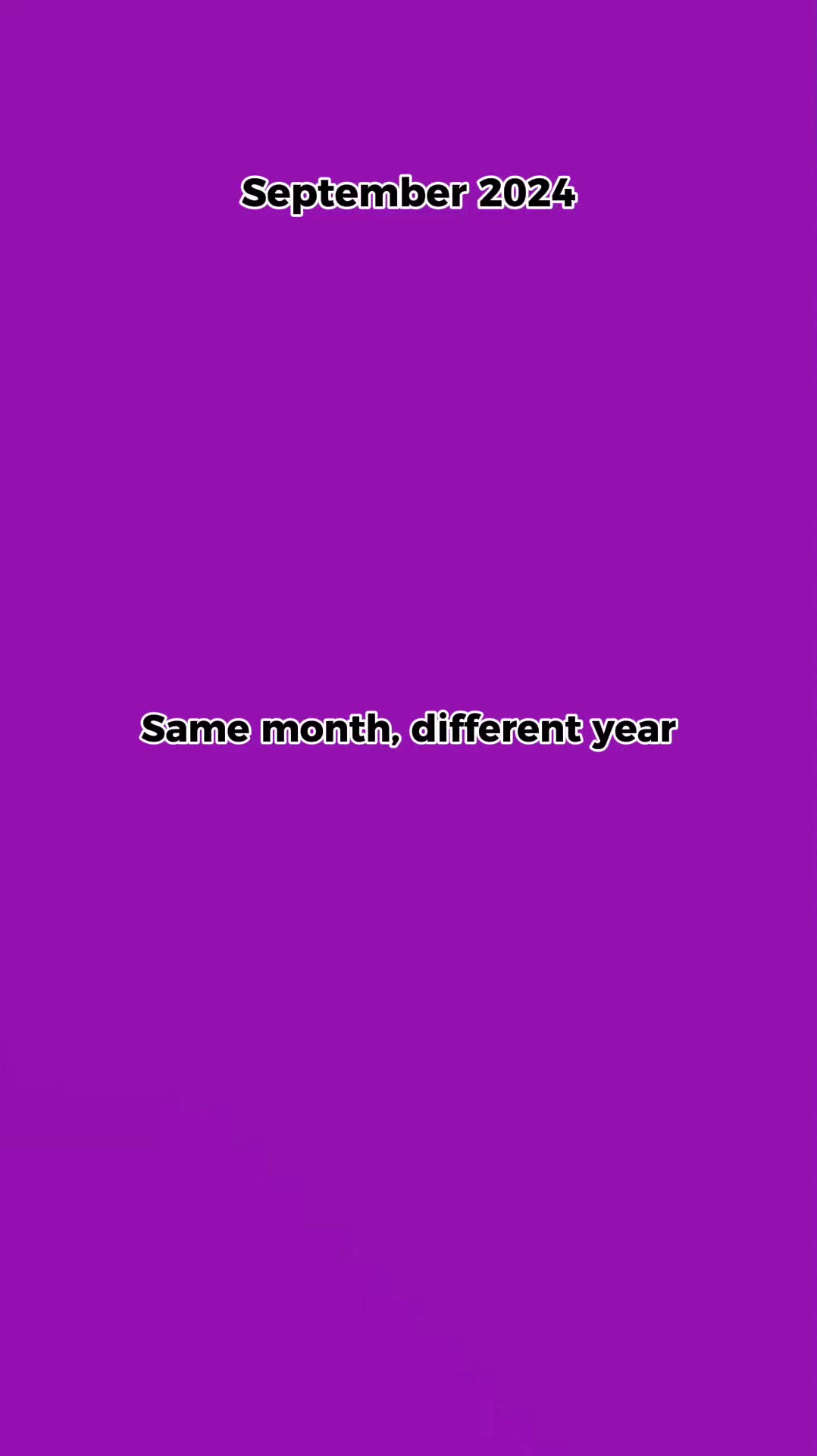 année différente