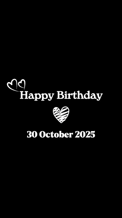 hbd 30october