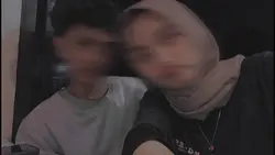 blur wajah couple