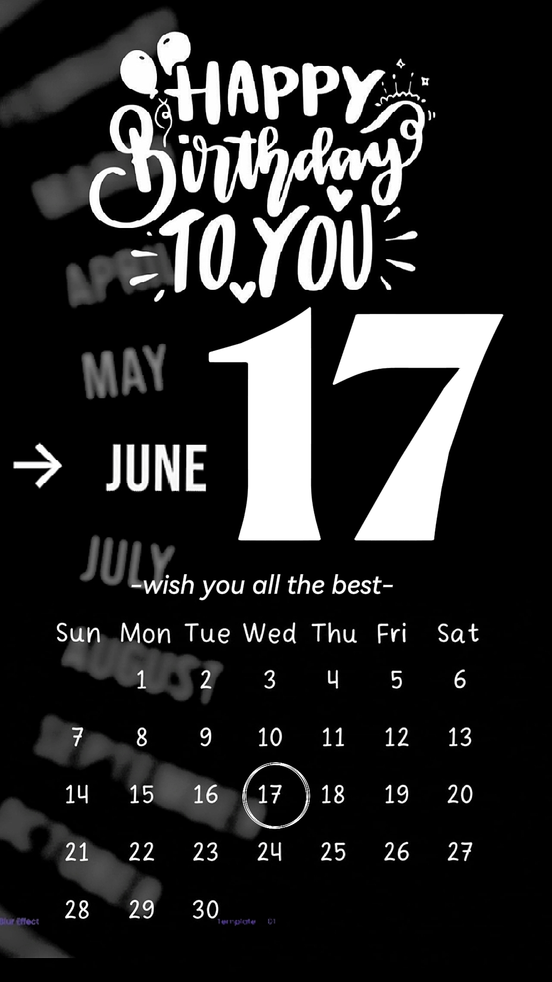 birthday 17 JUNE