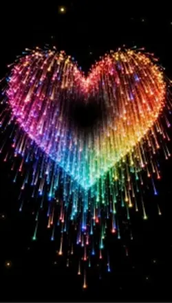Heart-shaped particl