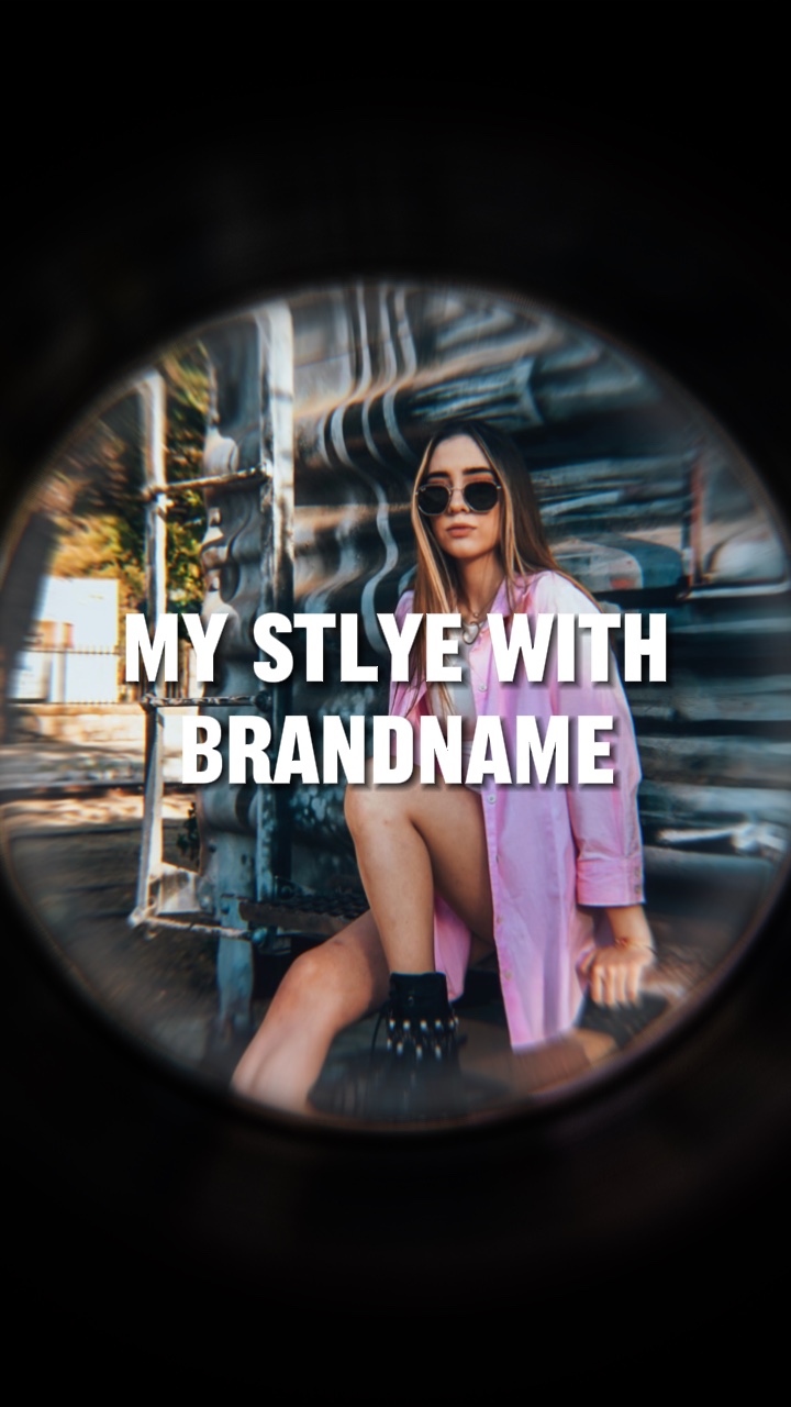 Woman Clothing Using Display In TikTok Style
