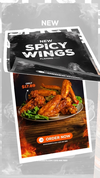 Promo De Cartel De Comida
