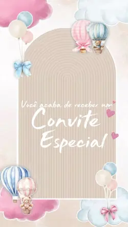 Convite Chá revelaçã