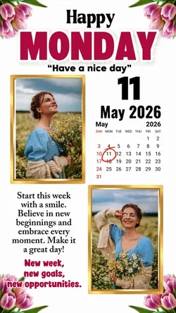 Monday 11 May 2026