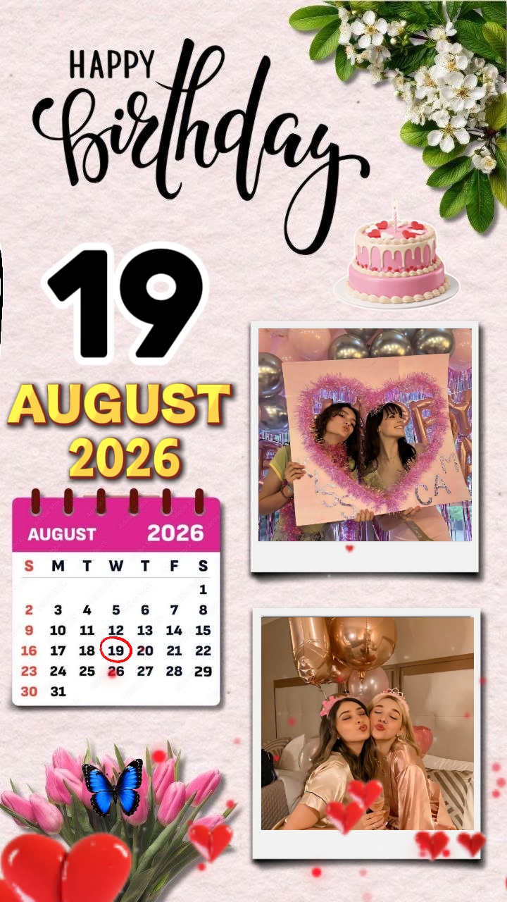 HBD 19 August 2026