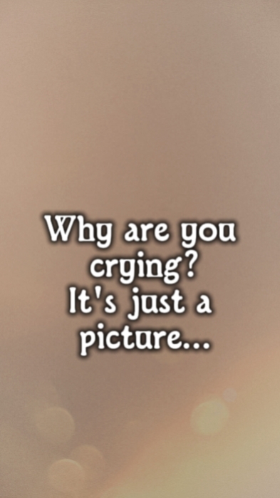 ¿Por qué estás llorando? 