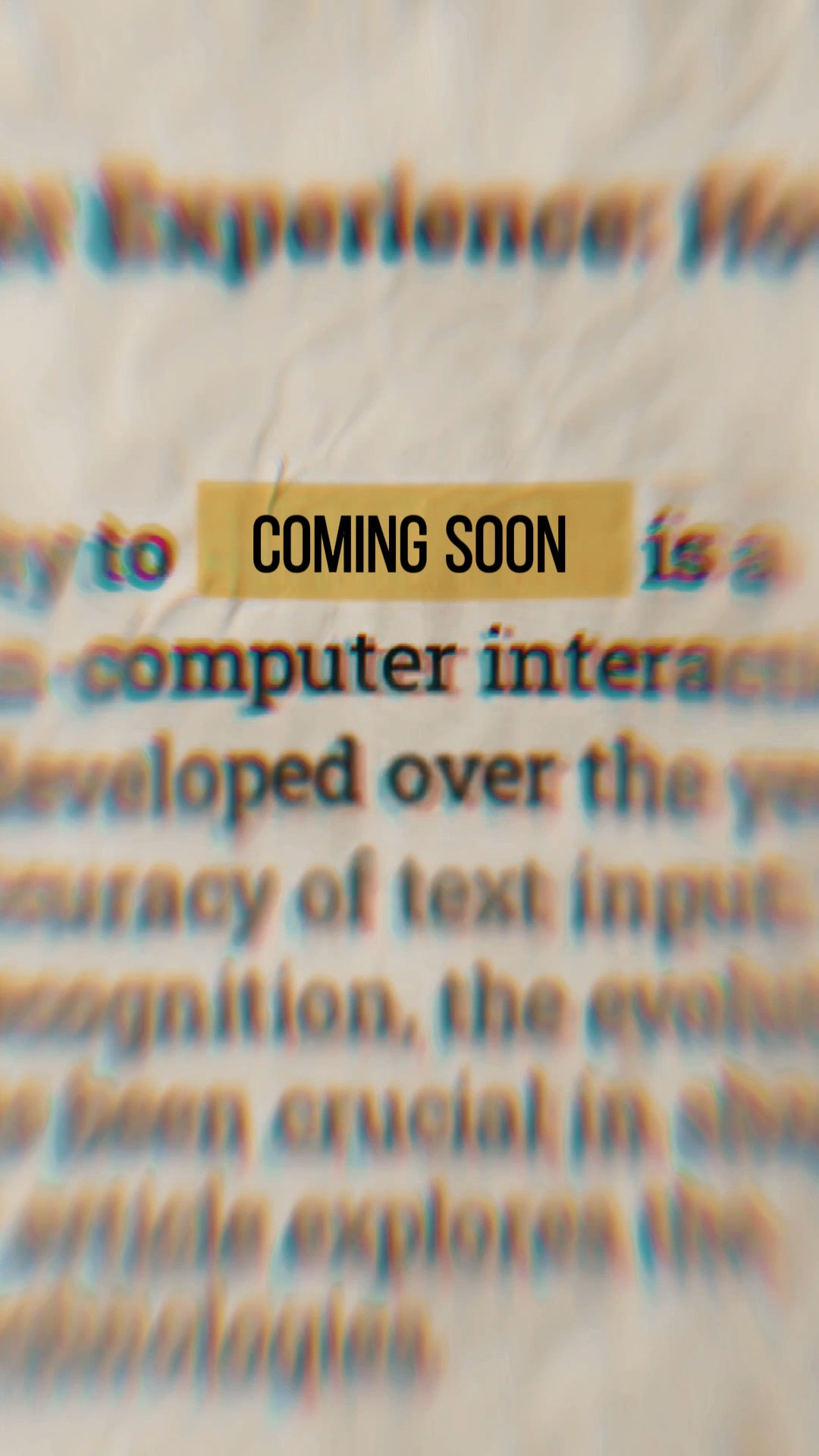 coming soon