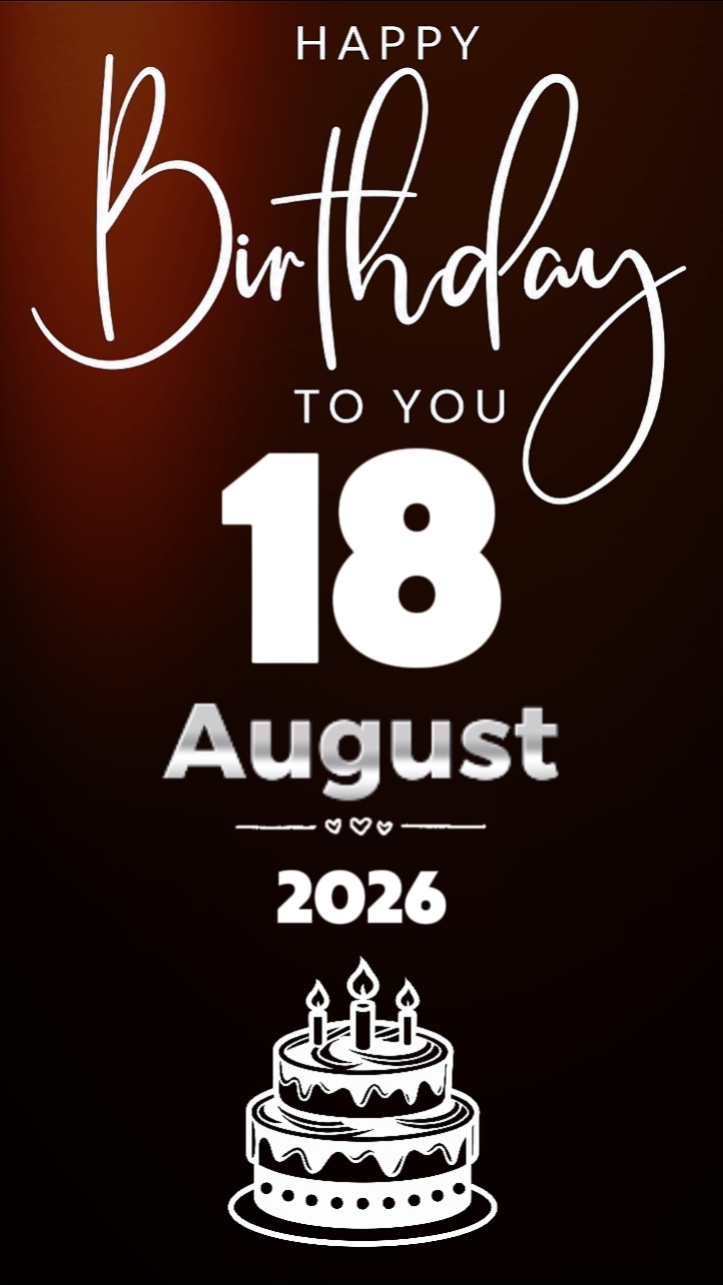 hbd baby 18August