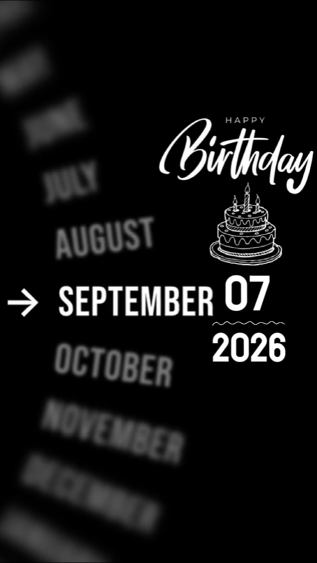 BDAY SON 7 SEPTMEBER