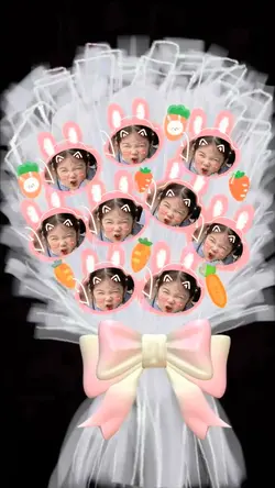 Bó hoa ghép mặt