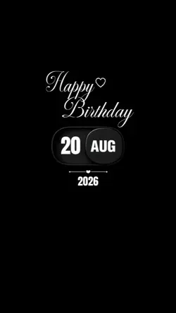 BDAY 20 AUGUST 2026