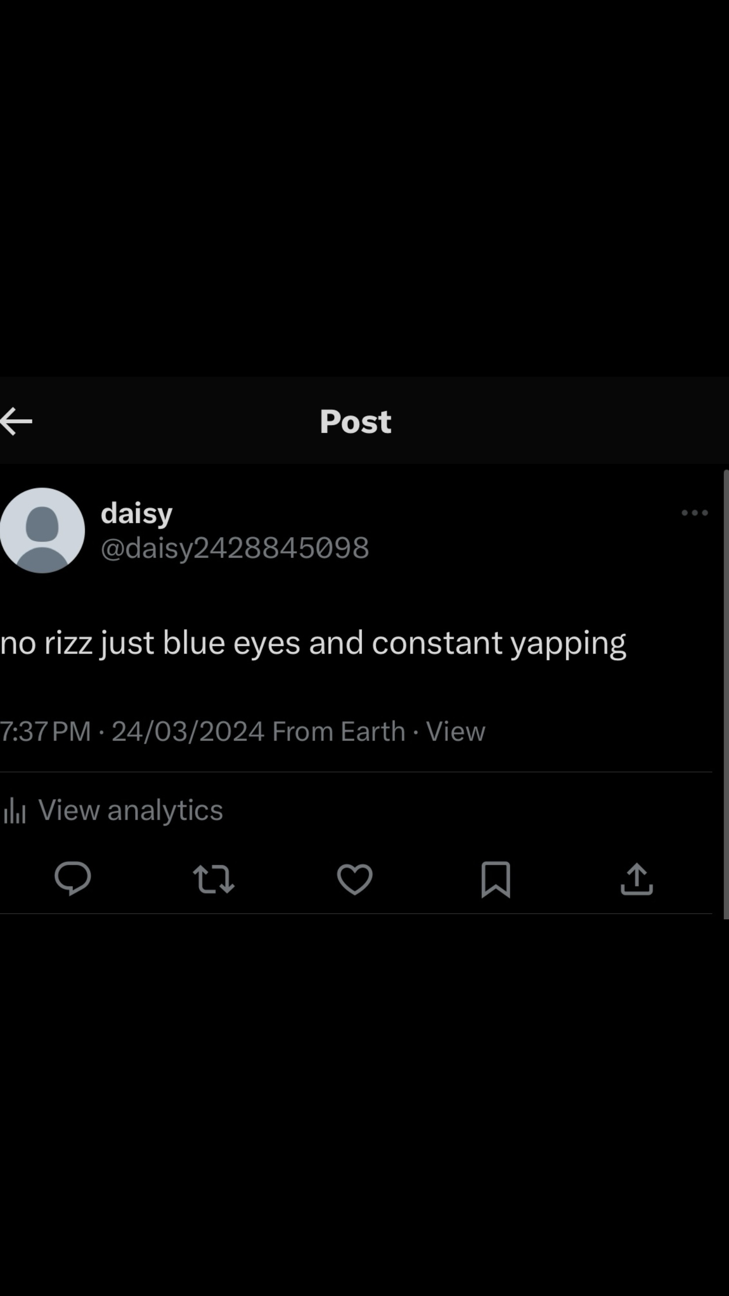 blue eyes no rizz 