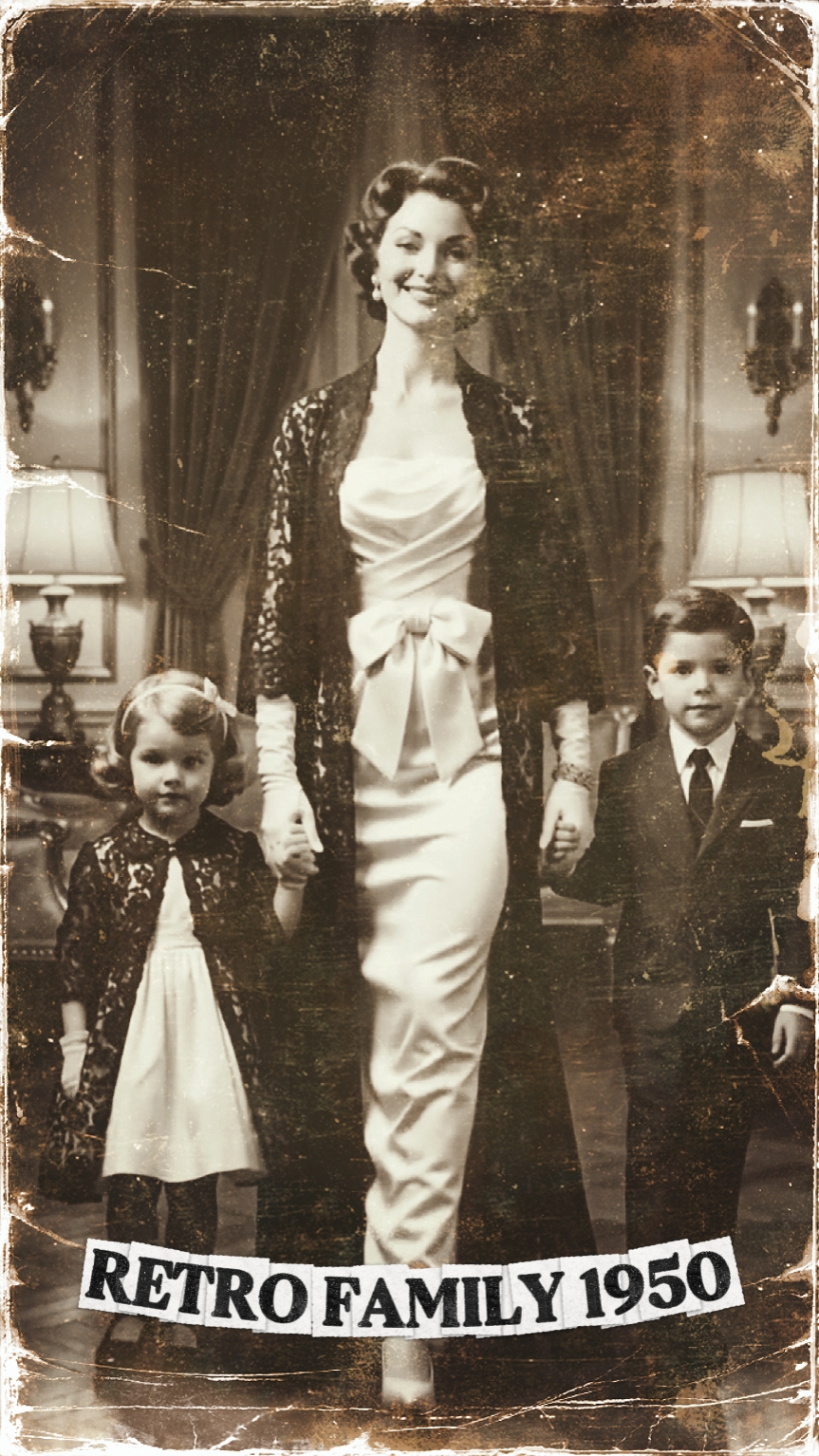 FAMILIA RETRO 1950