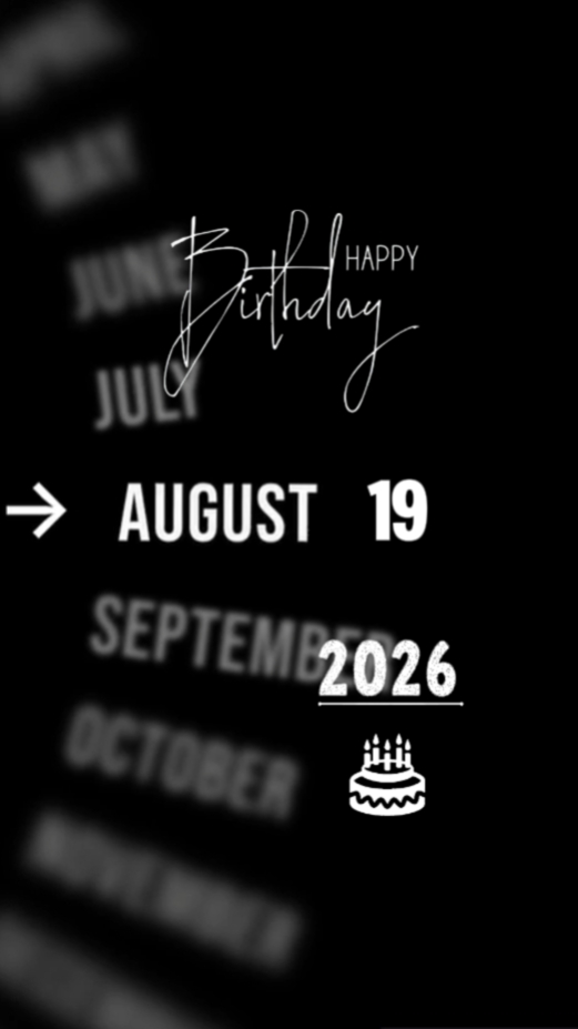 HBD 19 AUGUST