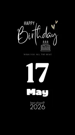 birthday 17 may 2026