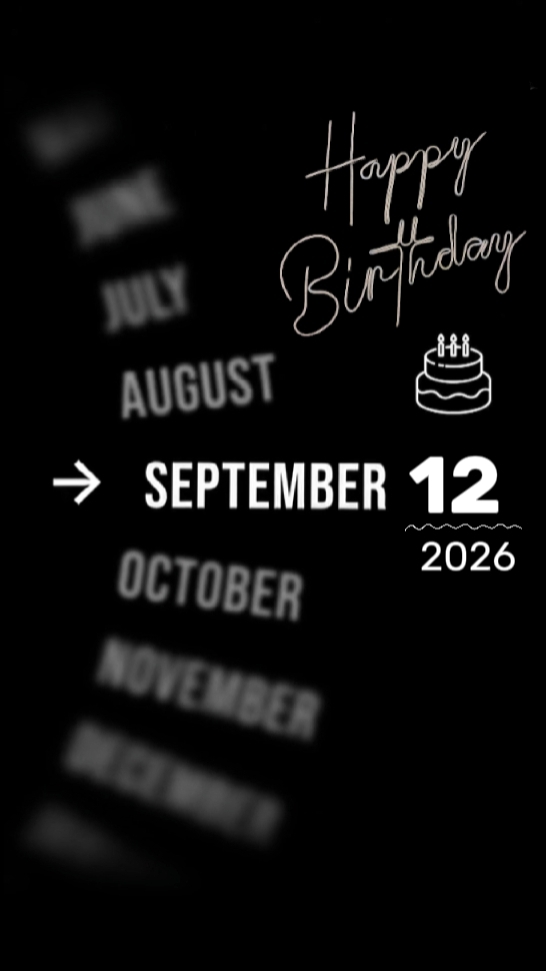 BDAY SON 12 SEPTEMBE
