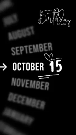 HBD 15 OCTOBER 