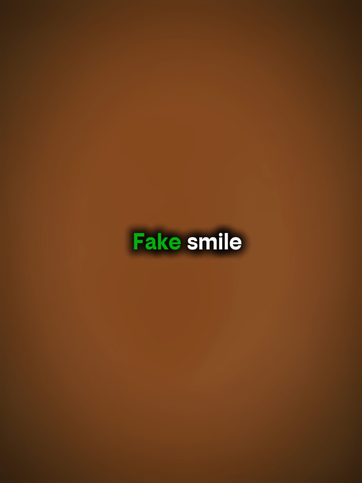 Sorriso falso