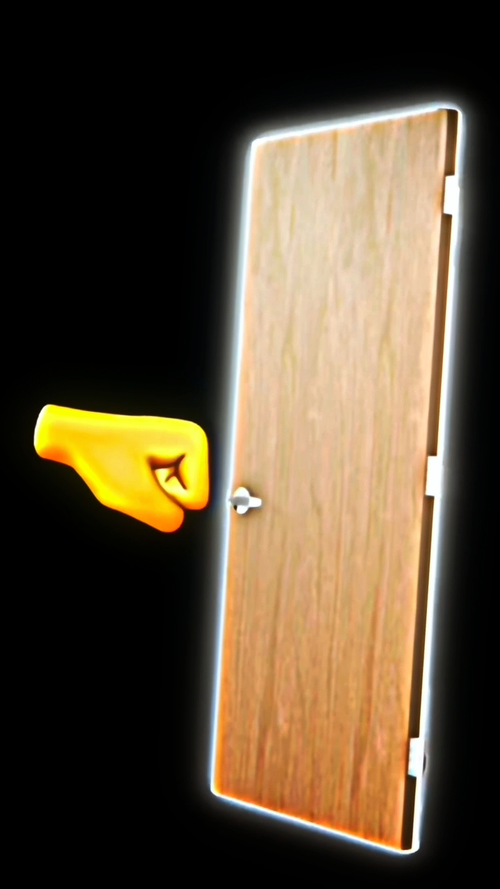 frapper à la porte 
