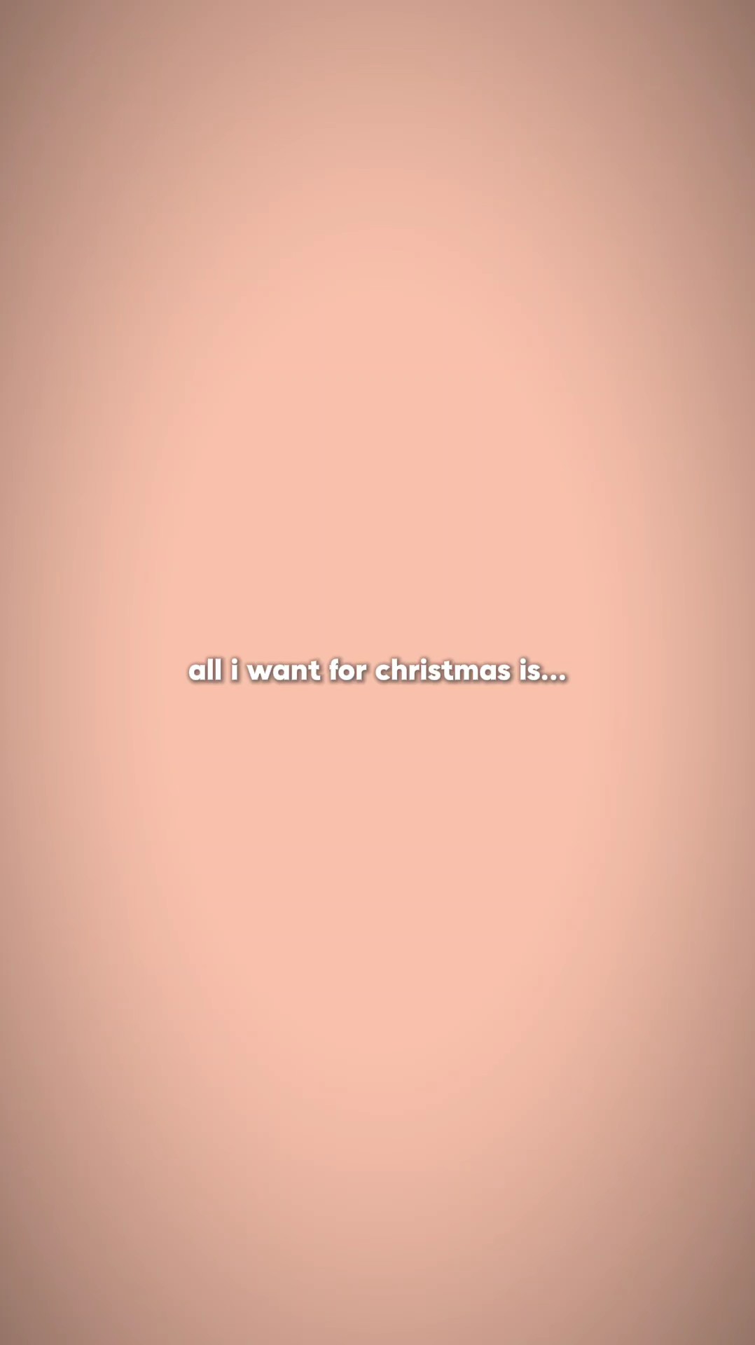 all i want to christ