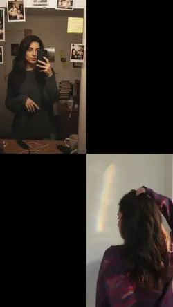 Glitch-to-Clear Profile Reveal