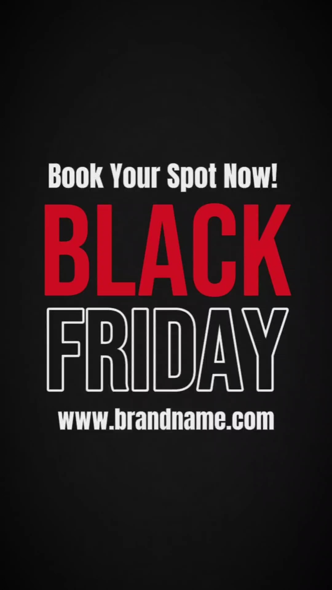 Anúncios promocionais de eventos esportivos da Black Friday
