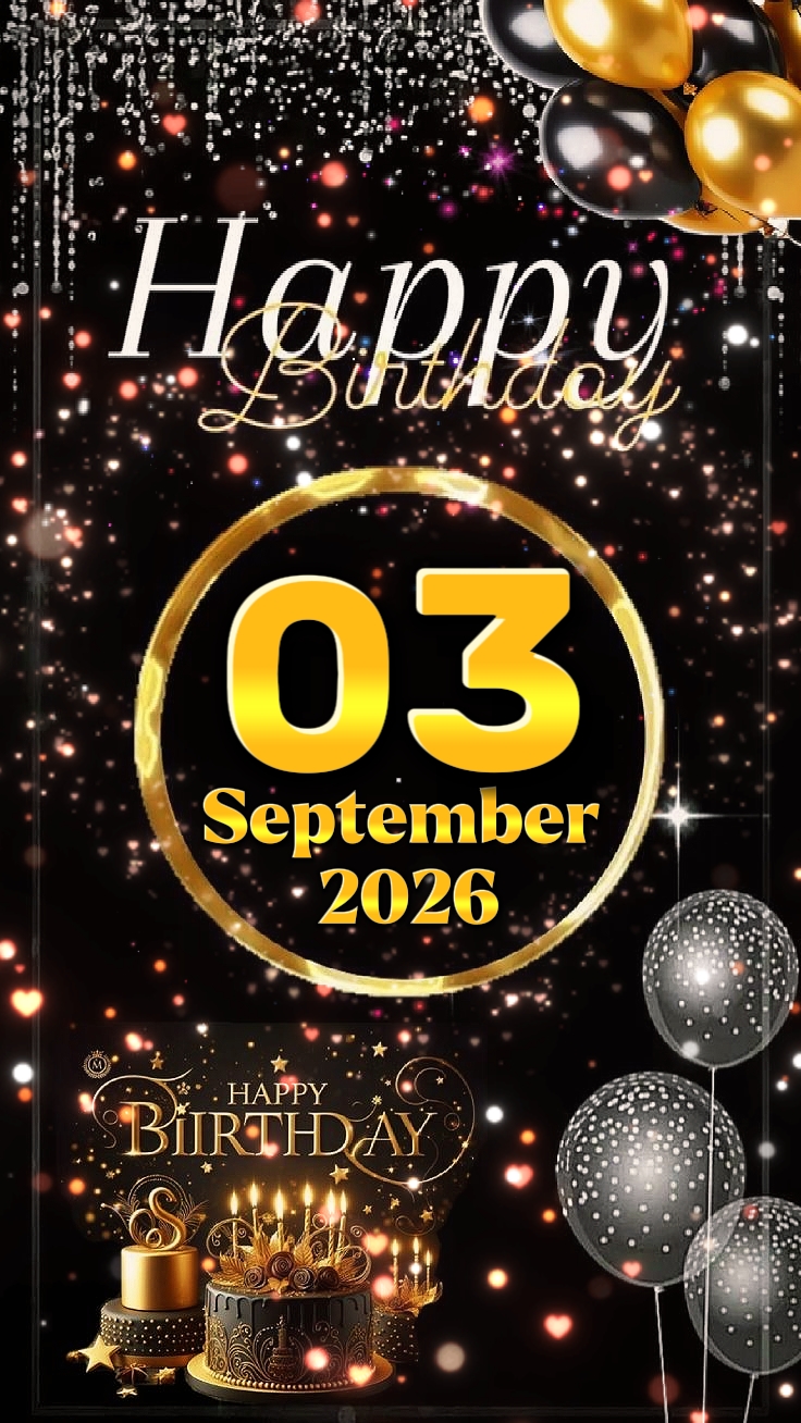HBD 03 de setembro de 2026