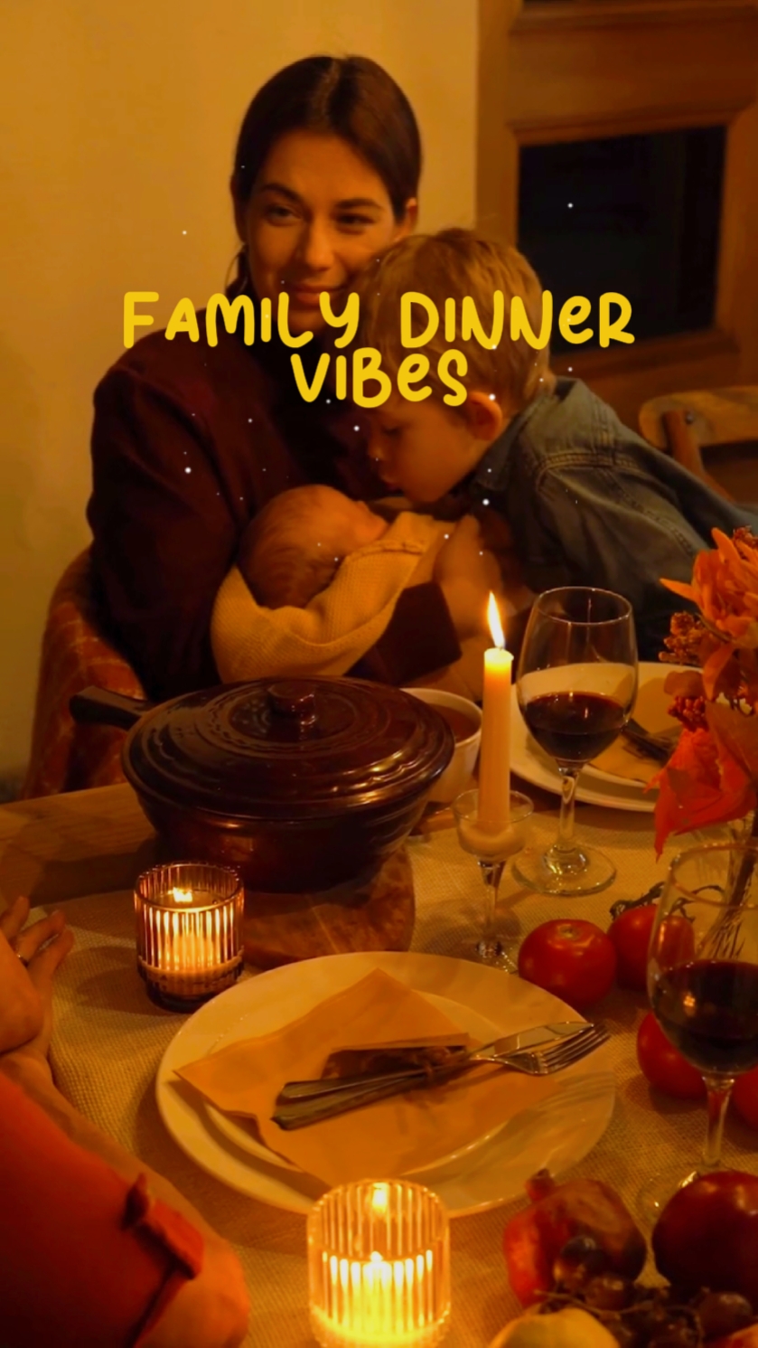 Ambiance de dîner en famille