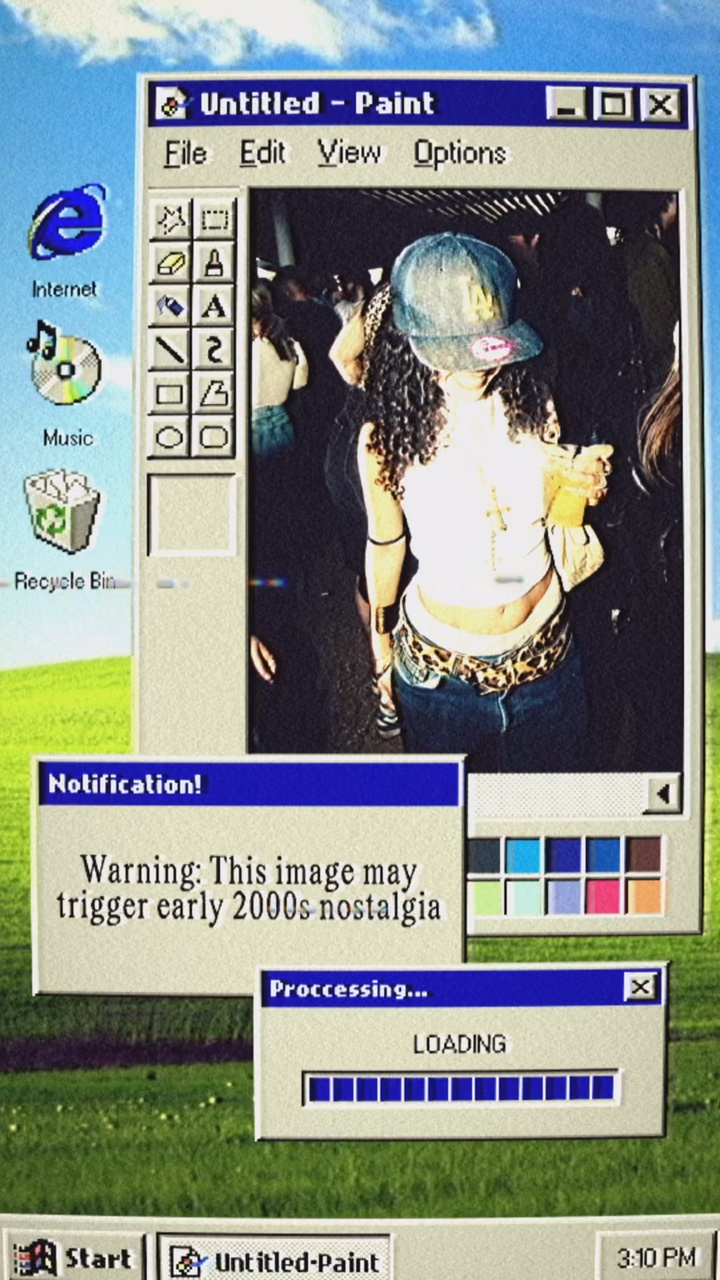 website, y2k style