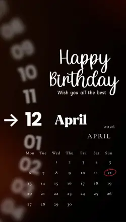 BIRTHDAY 12 APRIL