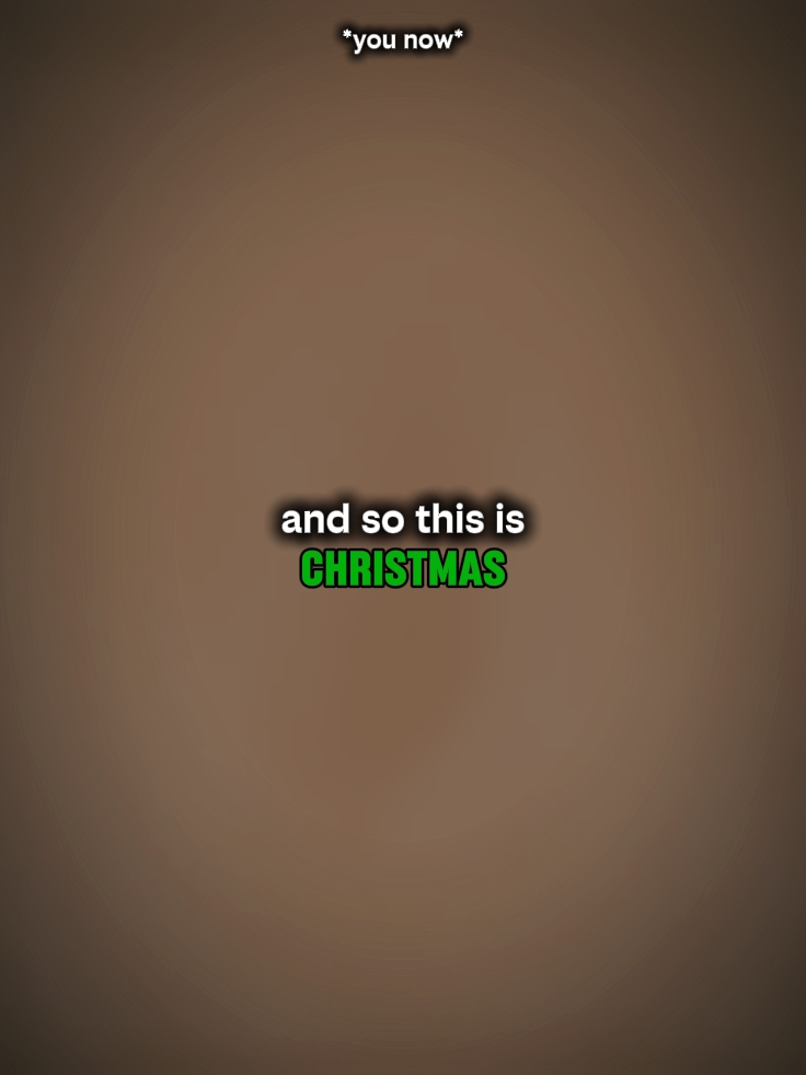 so this is Christmas