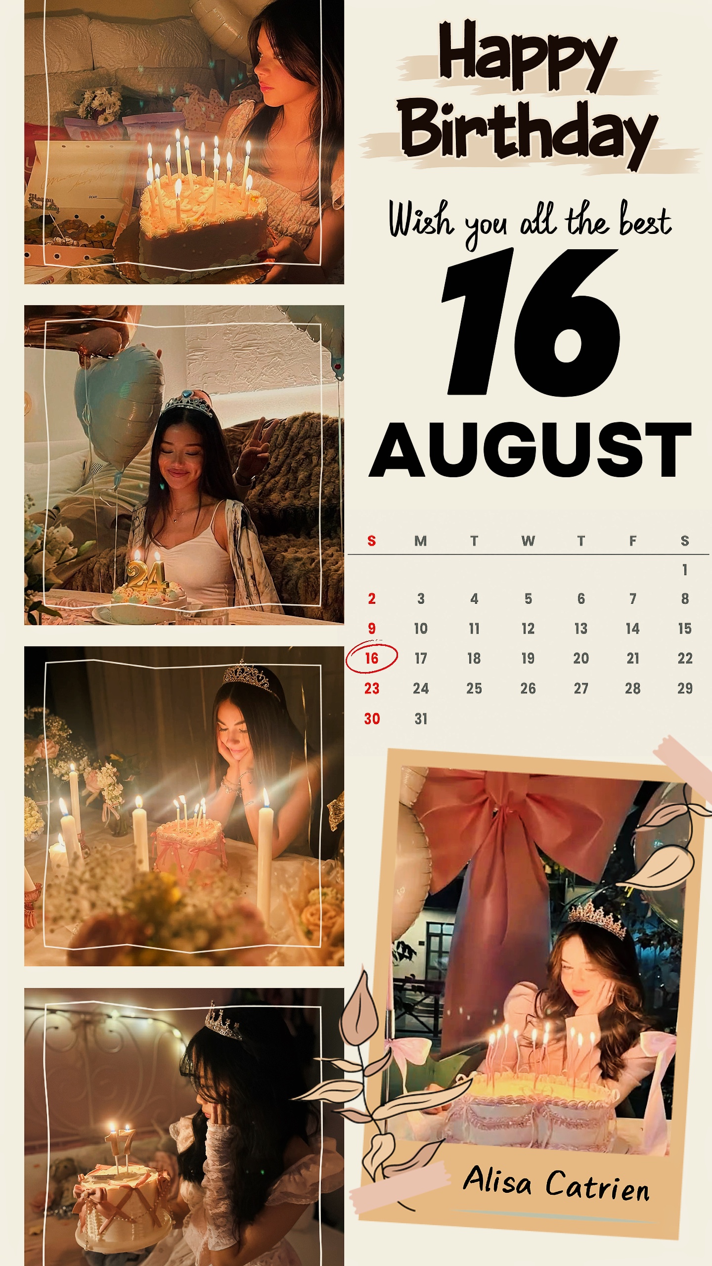 HBD 16 AUGUST 2026