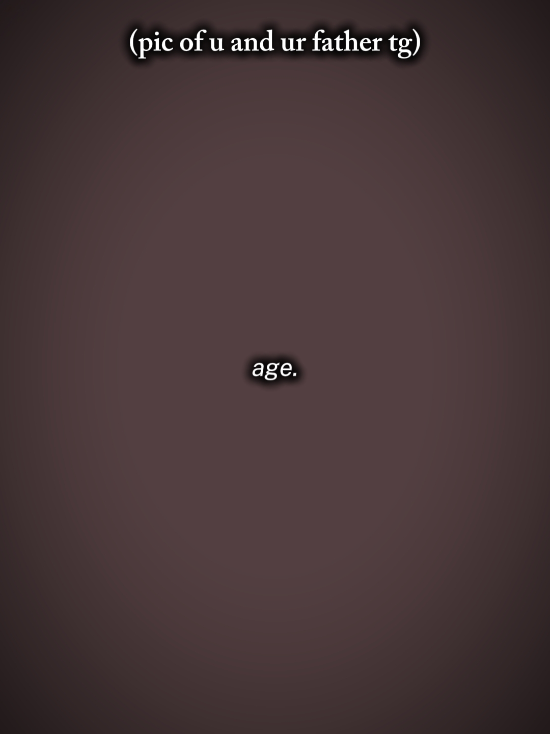 Vc e o tg do seu pai