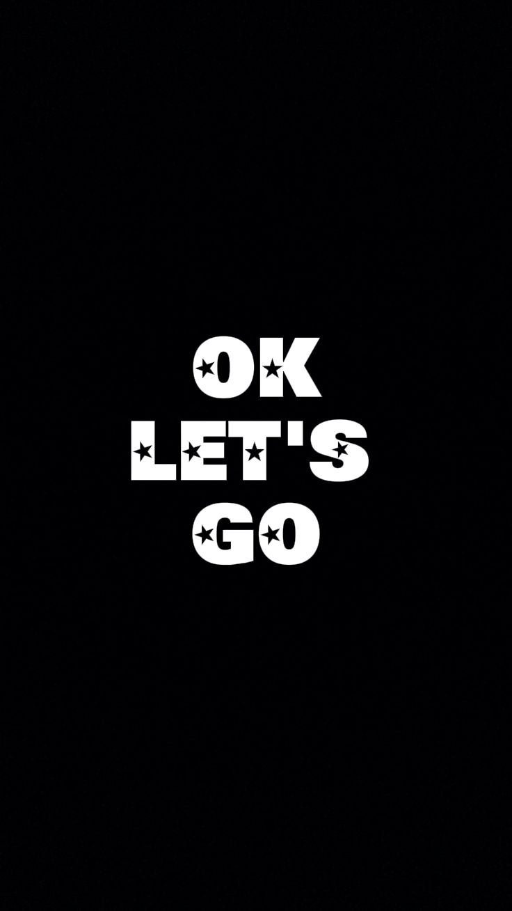 OK, LOS GEHT 'S 