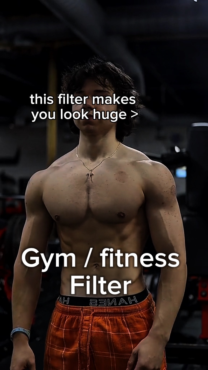 Gym gains filter 🤘🏼🔥