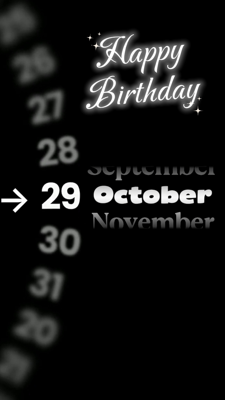 HBD 29 OCTOBER