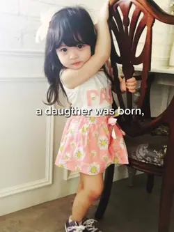 a daughter was born