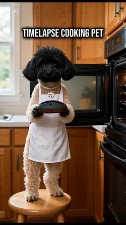 funny cooking pet
