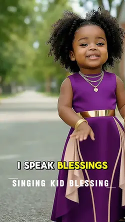 Singing kid blessing